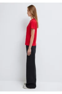 Mavi Logo Printed Red T-Shirt Semi Slim Fit / Semi Slim Fit -82054 - Image 5