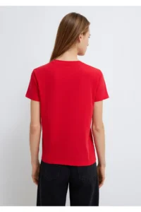 Mavi Logo Printed Red T-Shirt Semi Slim Fit / Semi Slim Fit -82054 - Image 6