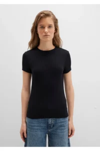 Mavi Black Basic T-Shirt Fitted -900 - Image 4