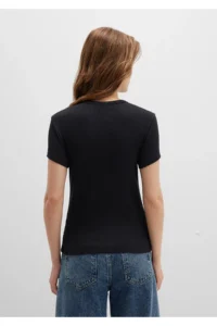 Mavi Black Basic T-Shirt Fitted -900 - Image 5