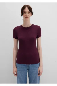 Mavi Purple Basic T-Shirt Fitted -70434 - Image 4