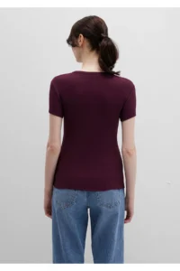 Mavi Purple Basic T-Shirt Fitted -70434 - Image 5