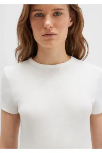 Mavi White Basic T-Shirt Fitted -70057 - Image 6