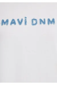 Mavi Printed Ecru T-Shirt Loose Fit / Loose Fit -70057 - Image 8