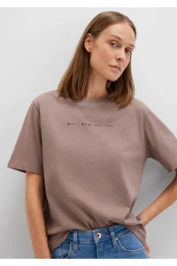 Mavi Printed Brown T-Shirt Regular Fit / Normal Cut -70383