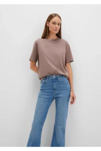 Mavi Printed Brown T-Shirt Regular Fit / Normal Cut -70383 - Image 4