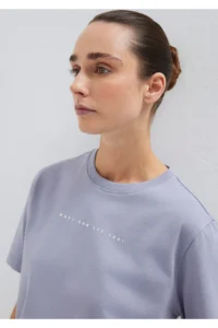 Mavi Printed Purple T-Shirt Regular Fit / Normal Cut -81919 - Image 2