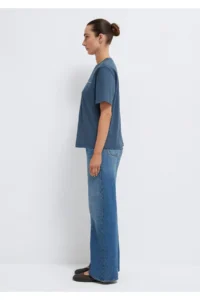 Mavi MV Printed Interlock Navy Blue T-Shirt Regular Fit / Normal Cut -70500 - Image 4
