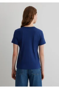 Mavi Cat Printed Navy Blue T-Shirt Semi Slim Fit / Semi Slim Fit -70491 - Image 4