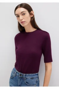 Mavi Purple T-Shirt Fitted / Close-fitting Cut -70394