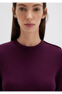 Mavi Purple T-Shirt Fitted / Close-fitting Cut -70394 - Image 7