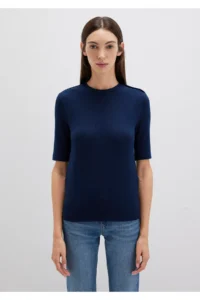 Mavi Navy Blue T-Shirt Fitted / Close-fitting Cut -82318 - Image 5