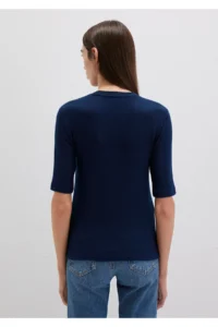 Mavi Navy Blue T-Shirt Fitted / Close-fitting Cut -82318 - Image 6
