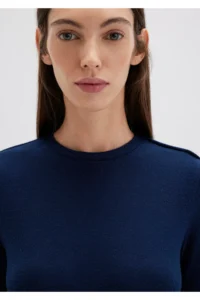 Mavi Navy Blue T-Shirt Fitted / Close-fitting Cut -82318 - Image 7