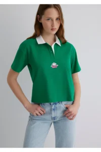 Mavi Tasmanian Printed Green T-Shirt Regular Fit / Normal Cut -90731