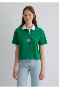 Mavi Tasmanian Printed Green T-Shirt Regular Fit / Normal Cut -90731 - Image 4