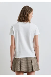 Mavi Los Angeles Printed Ecru T-Shirt Regular Fit / Normal Cut -70057 - Image 4