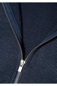 Mavi Zippered textured Navy Blue Sweatshirt -32184 - Image 7