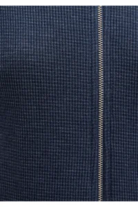 Mavi Zippered textured Navy Blue Sweatshirt -32184 - Image 8