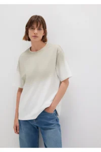 Mavi Gradient Beige T-Shirt Loose Fit / Loose Fit -70057 - Image 3