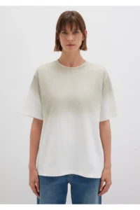 Mavi Gradient Beige T-Shirt Loose Fit / Loose Fit -70057 - Image 4