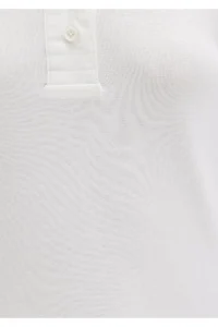Mavi Button Detailed High Collar Ecru T-Shirt Fitted -70057 - Image 7