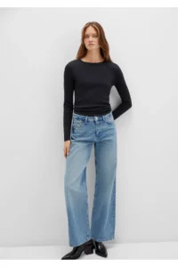 Mavi Long Sleeve Black Basic T-Shirt Fitted -900 - Image 2