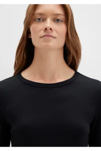 Mavi Long Sleeve Black Basic T-Shirt Fitted -900 - Image 6