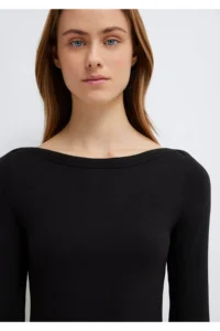 Mavi Long Sleeve Black Basic T-Shirt Slim Fit / Slim Fit -900 - Image 6
