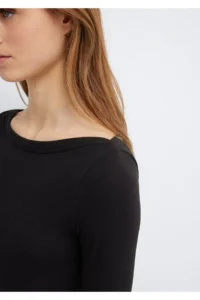 Mavi Long Sleeve Black Basic T-Shirt Slim Fit / Slim Fit -900 - Image 7