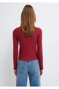 Mavi Long Sleeve Red Basic T-Shirt Slim Fit / Slim Fit -70430 - Image 5