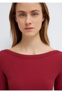 Mavi Long Sleeve Red Basic T-Shirt Slim Fit / Slim Fit -70430 - Image 6