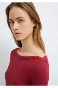 Mavi Long Sleeve Red Basic T-Shirt Slim Fit / Slim Fit -70430 - Image 7