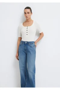 Mavi Ecru T-Shirt Fitted / Close-fitting Cut -80194