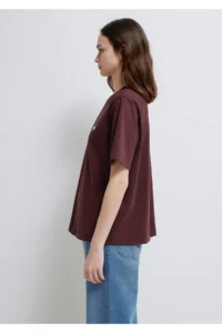 Mavi Jeans Printed Claret Red T-Shirt Regular Fit / Normal Cut -70223 - Image 4