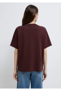 Mavi Jeans Printed Claret Red T-Shirt Regular Fit / Normal Cut -70223 - Image 5