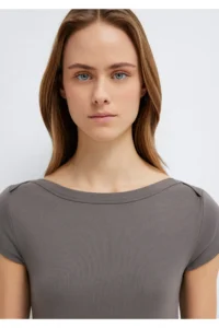 Mavi Gray Basic T-Shirt Fitted -70095 - Image 7