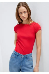 Mavi Red Basic T-Shirt Fitted -82054