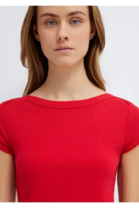 Mavi Red Basic T-Shirt Fitted -82054 - Image 7