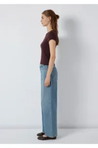 Mavi Brown Basic T-Shirt Fitted -70223 - Image 5