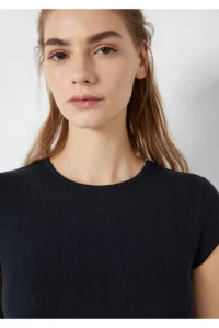 Mavi Navy Blue Basic T-Shirt Fitted -70489 - Image 6