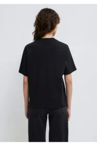 Mavi Black Basic Interlock T-Shirt Loose Fit / Loosely Comfortable Cut -900 - Image 5