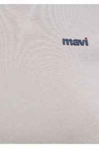 Mavi Logo Printed Gray T-Shirt Fitted -70112 - Image 7