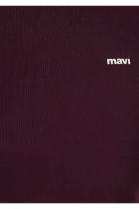 Mavi Logo Printed Purple T-Shirt Fitted -70434 - Image 7