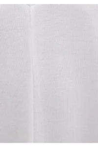 Mavi V Neck White Basic Viscose T-Shirt Loose Fit / Loosely Comfortable Cut - Image 7