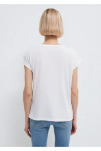 Mavi Butterfly Printed White Istanbul T-Shirt Regular Fit / Normal Cut - Image 6