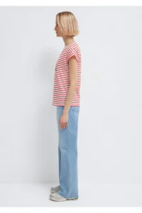 Mavi Love You Printed Striped Istanbul T-Shirt Regular Fit / Normal Cut - Image 5
