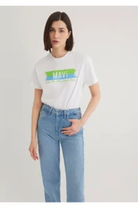 Mavi Make The Planet Great Again Printed T-Shirt Regular Fit / Normal Cut - Image 2
