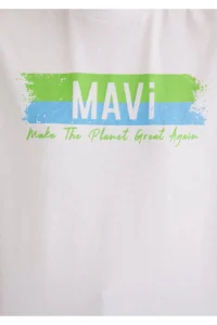 Mavi Make The Planet Great Again Printed T-Shirt Regular Fit / Normal Cut - Image 7