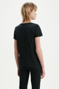 Levi's The Perfect Siyah Batwing Logo T-shirt - - Image 2